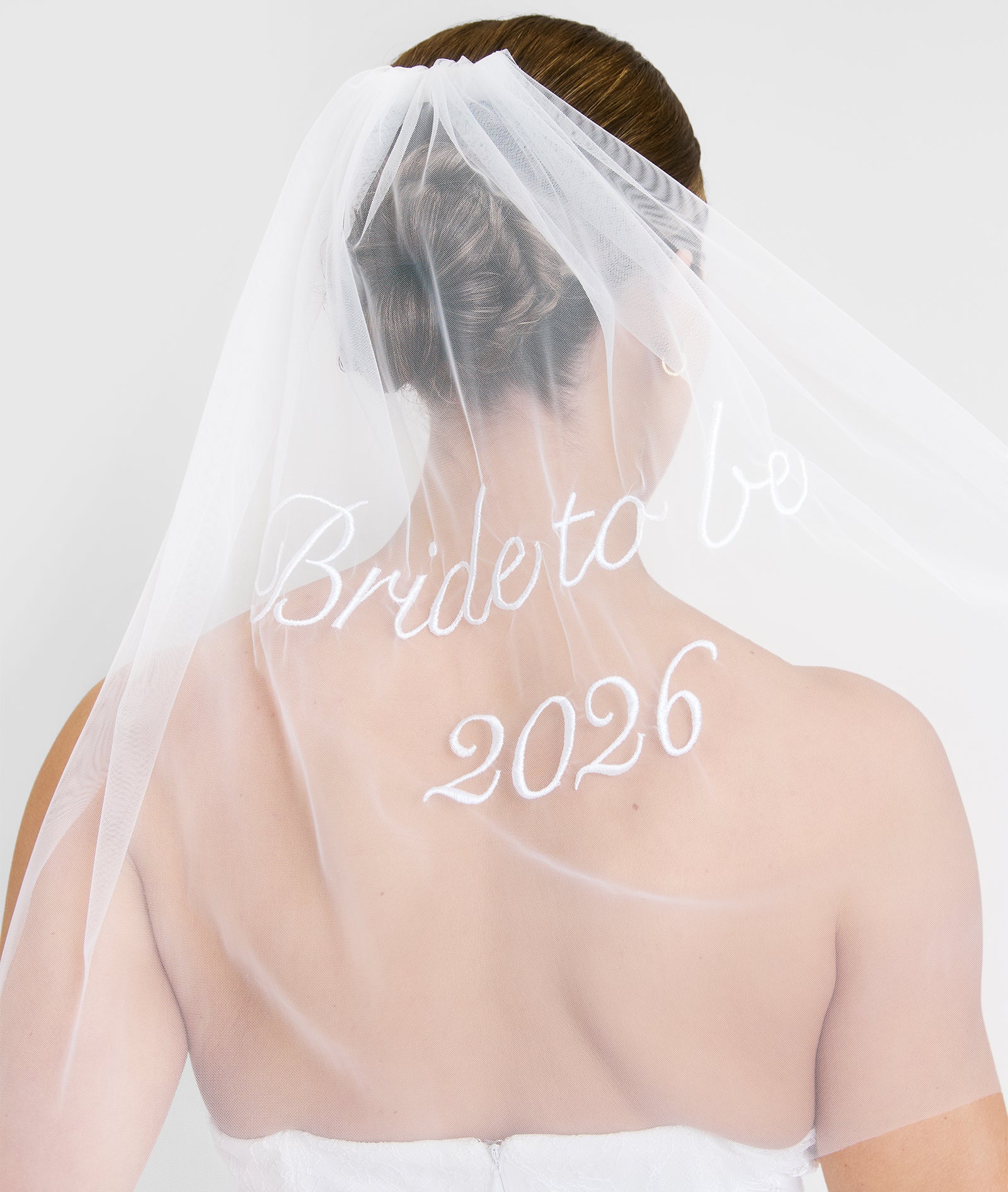 Bride to Be 2026 Tulle Veil