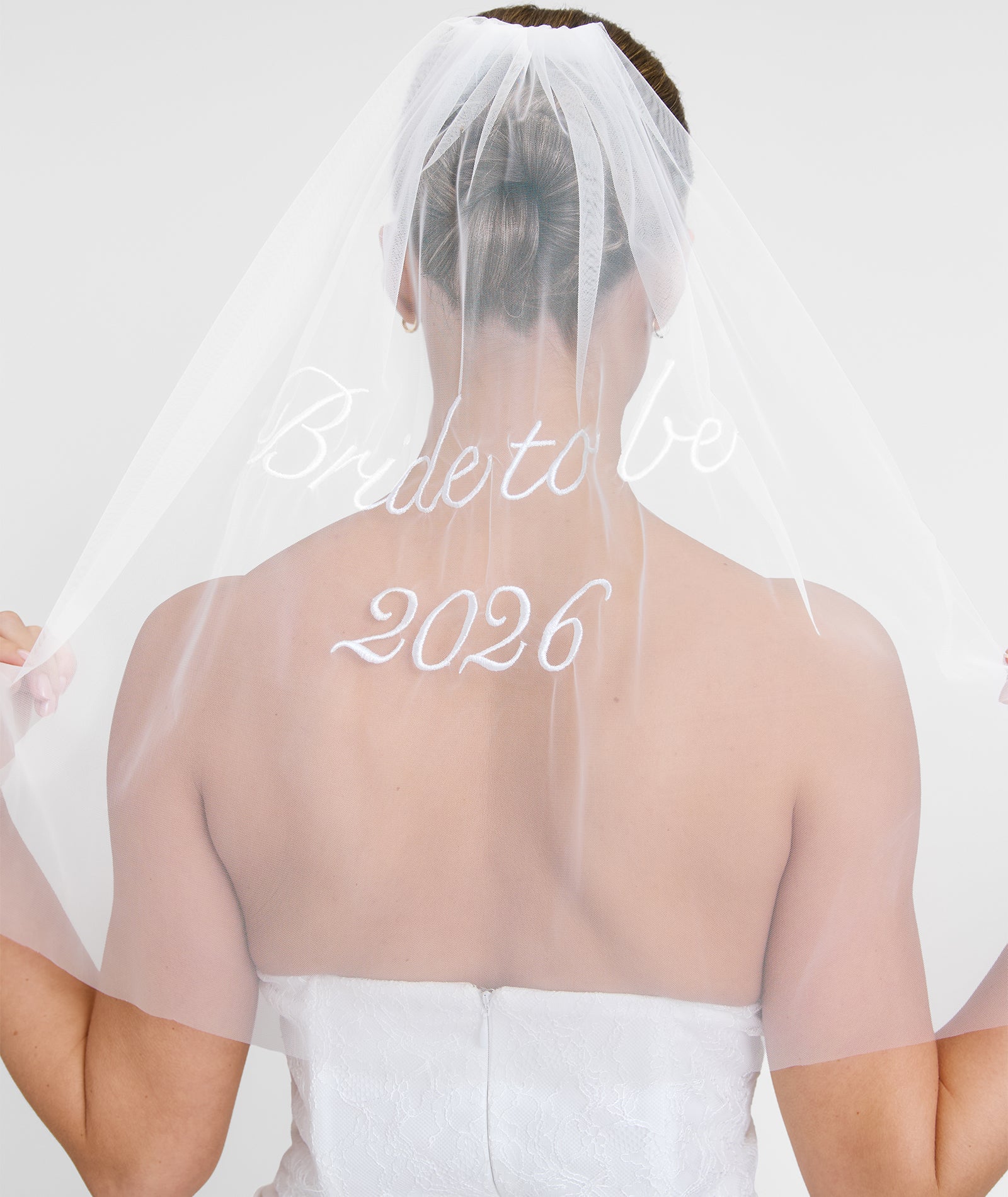 Bride to Be 2026 Tulle Veil - Image 3