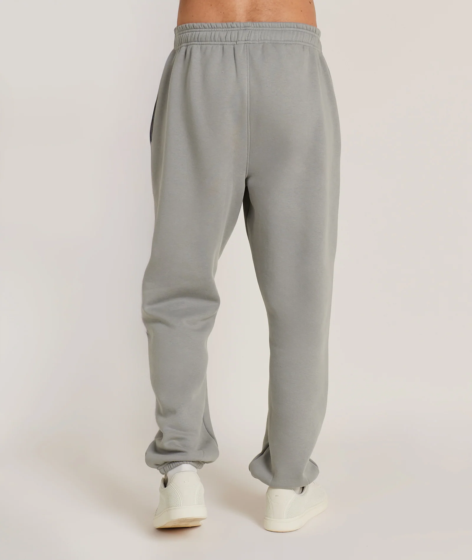 Hubby Graphic Cuffed Sweatpants - Grey - Image 4