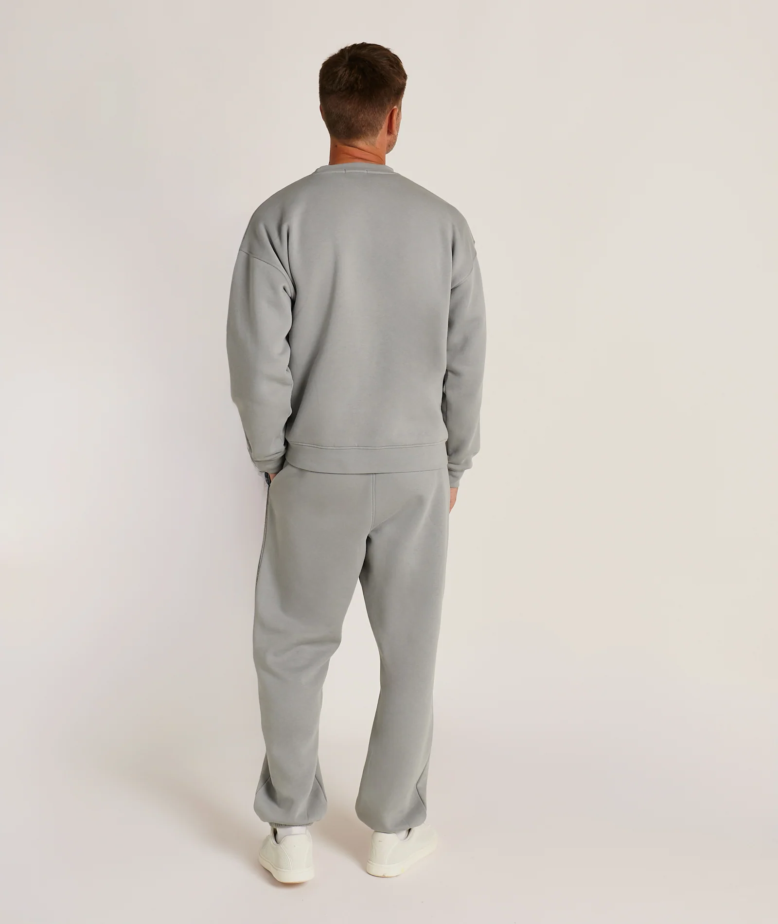 Hubby Graphic Cuffed Sweatpants - Grey - Image 7