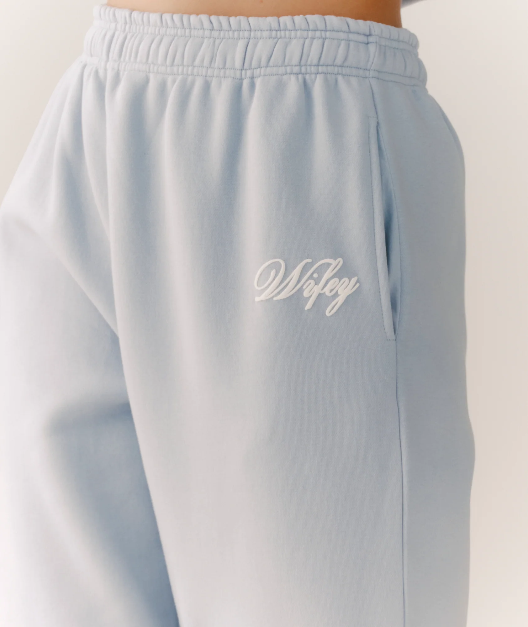 Wifey Graphic Sweatpants - Blue - Image 2